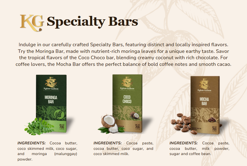 Specialty Bars — all products and prices